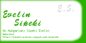 evelin sipeki business card
